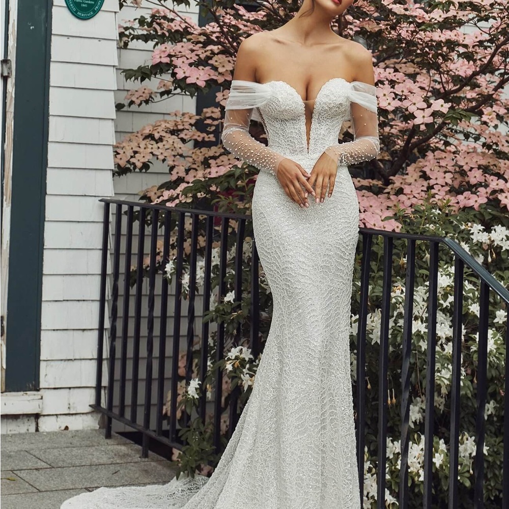 Henrietta by Calla Blanche Size 4, Ivory with skin illusion